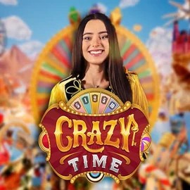 Crazy Time logo by Evolution at Zeturf Casino