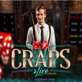 Live Craps slot logo by Evolution at Zeturf Casino